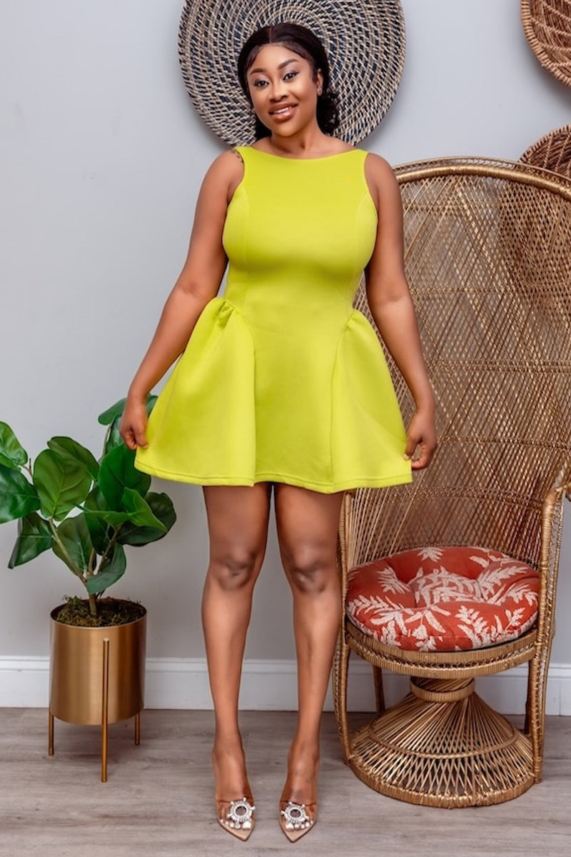 Lemon Radiance Mini Dress