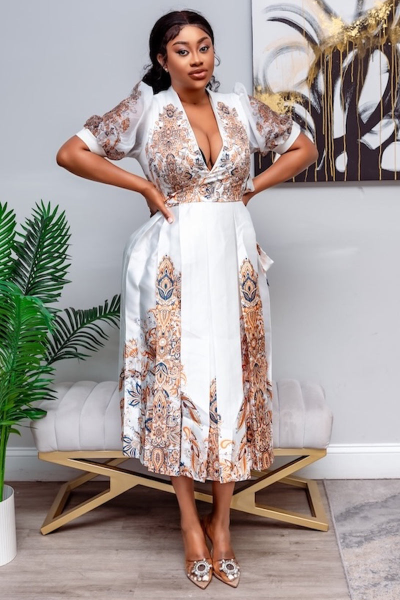 Lily Baroque Midi Dress