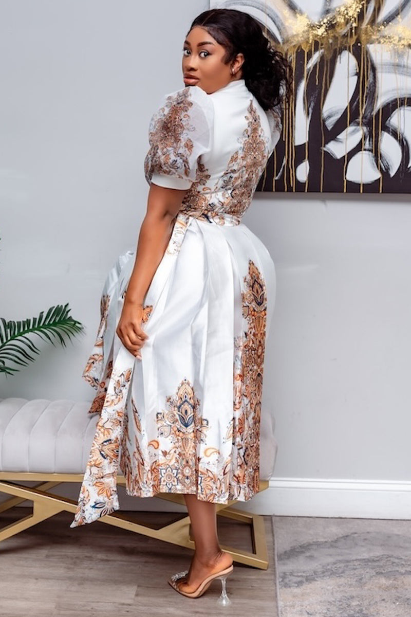 Lily Baroque Midi Dress