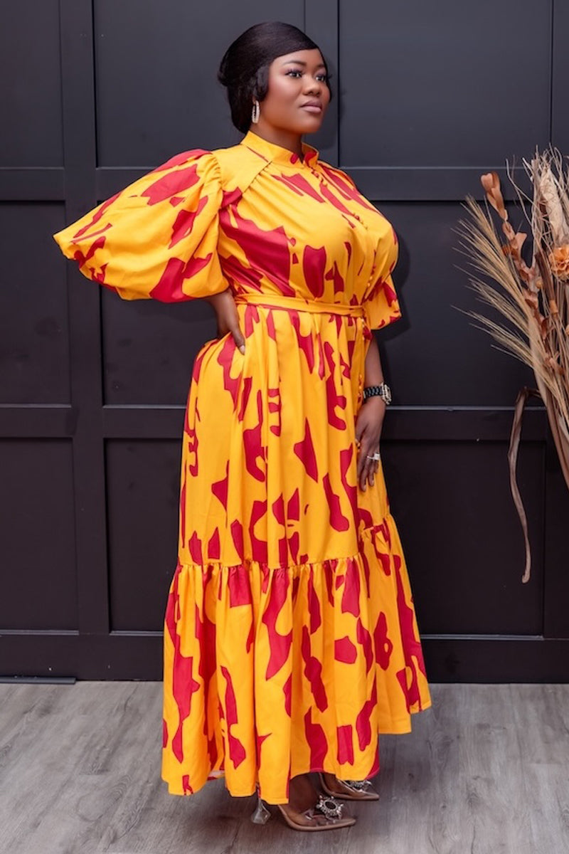 Sunset Ember Maxi Dress