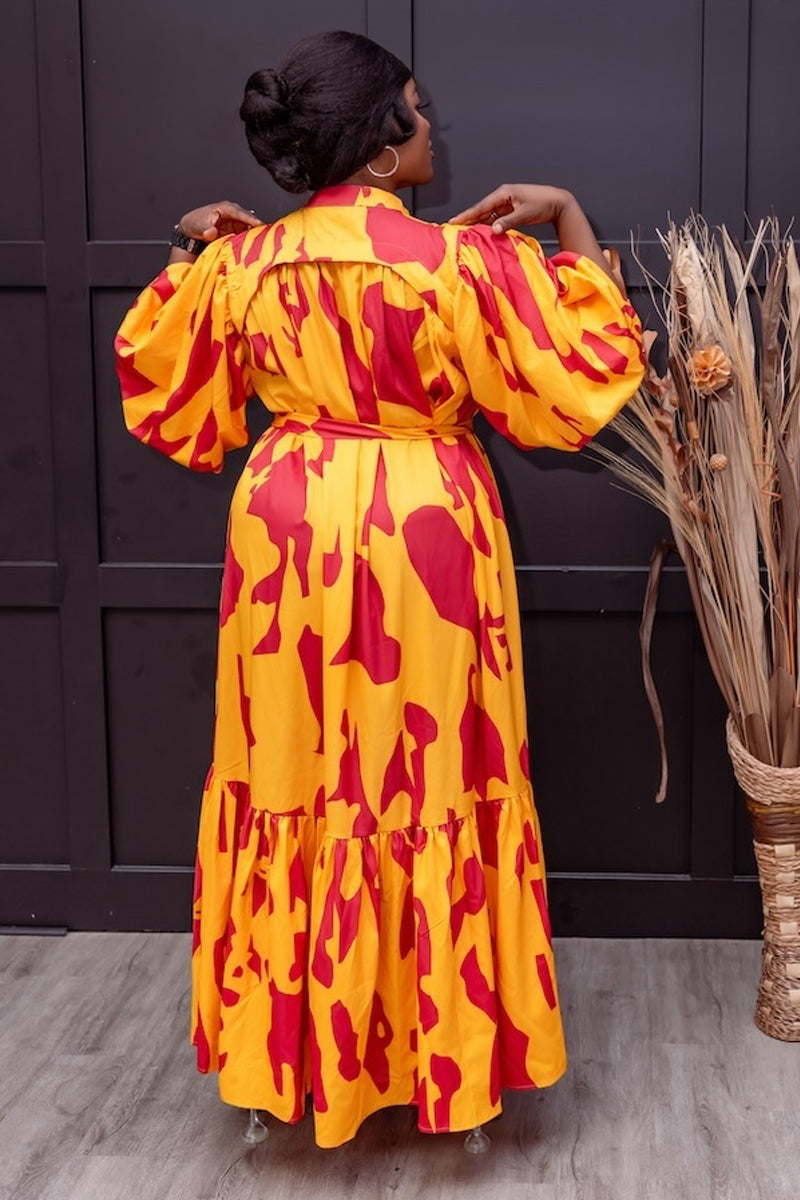 Sunset Ember Maxi Dress
