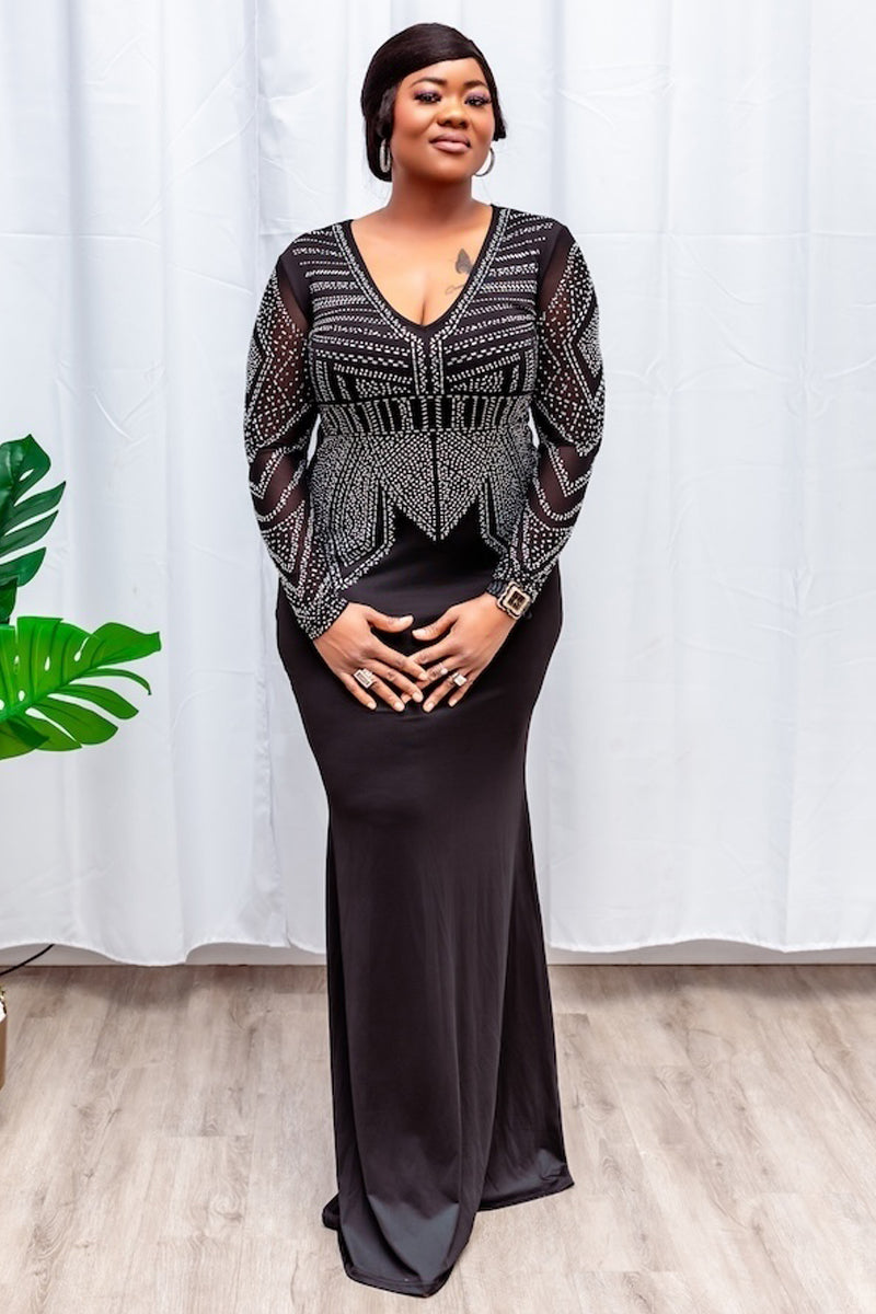 Crimson Majesty Gown