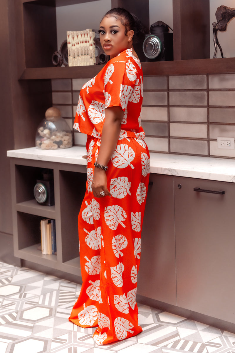 Mummy Kay African Print Pant & Top Set