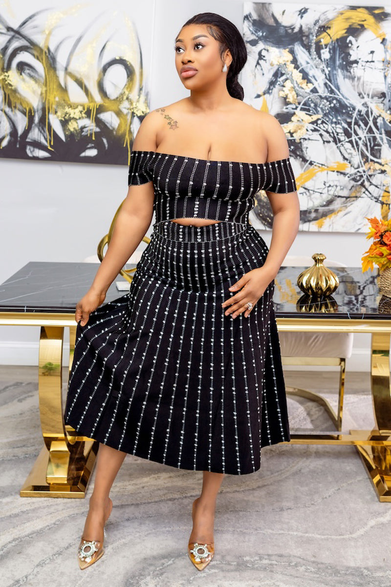 Allure in Noir Bandage Set