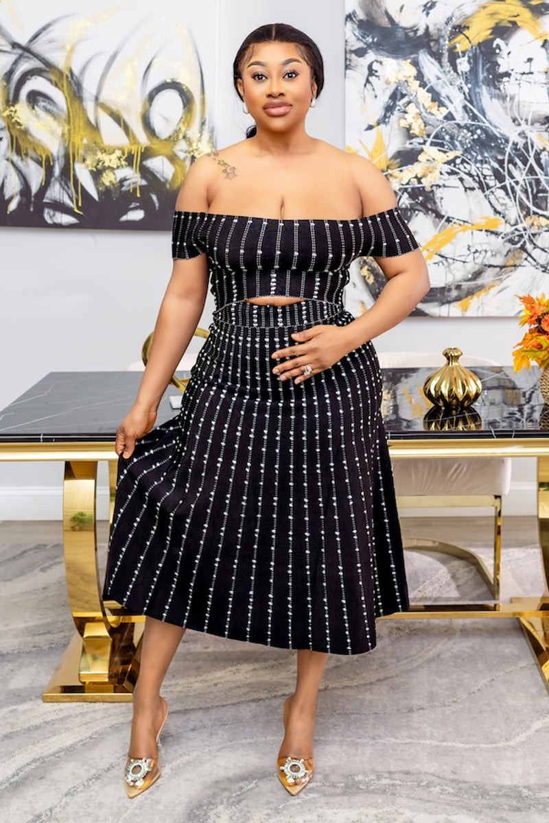 Allure in Noir Bandage Set