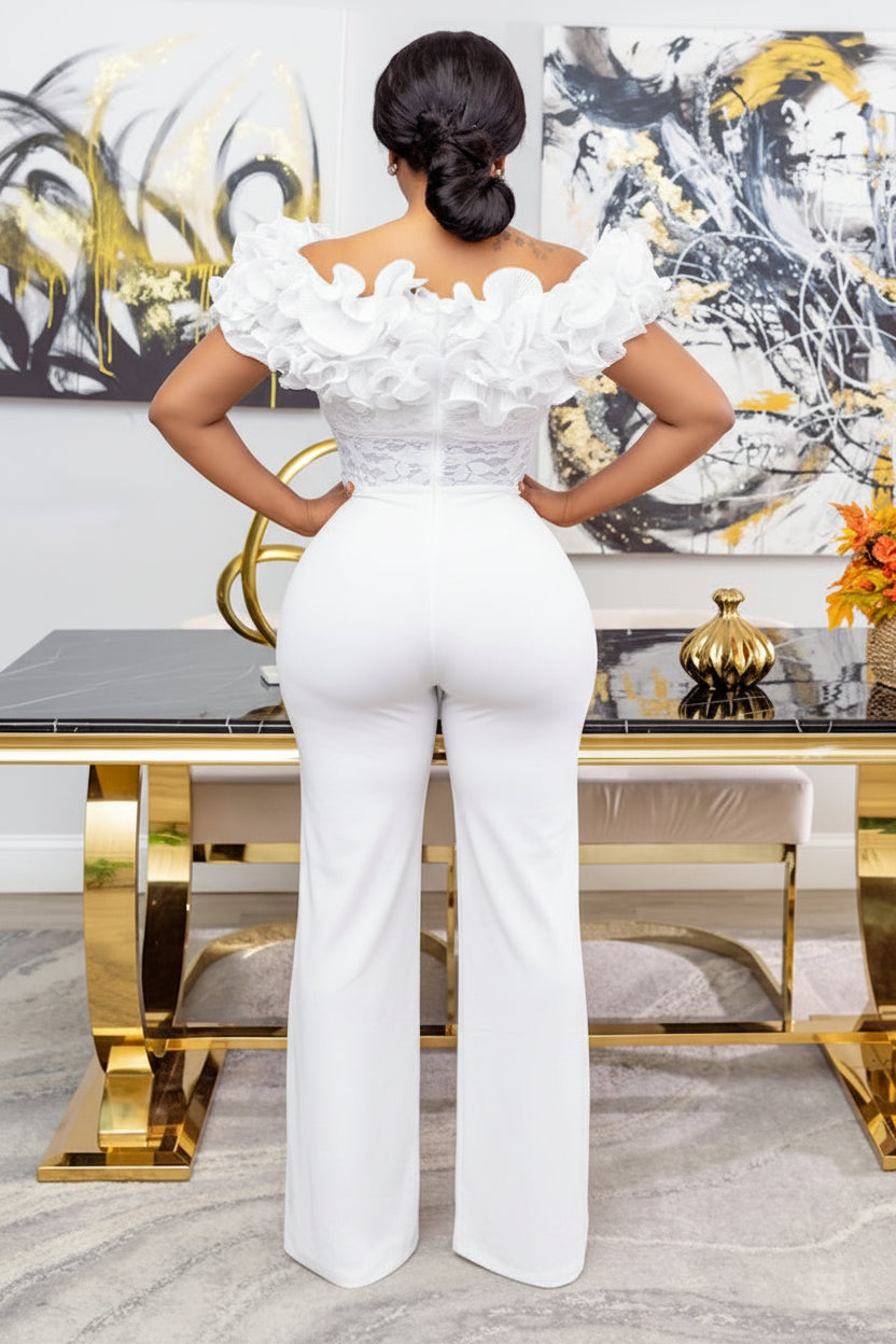 Bare Elegance Off-Shoulder Jumpsuit
