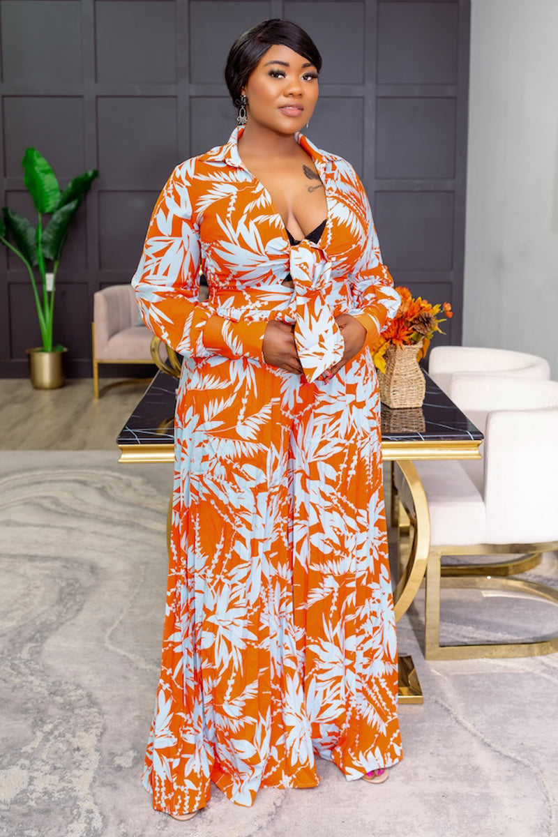 Tropical Breeze Wide-Leg Jumpsuit