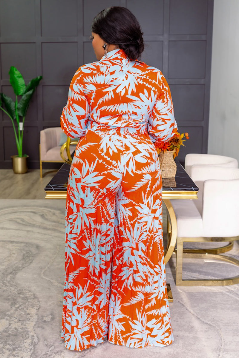 Tropical Breeze Wide-Leg Jumpsuit