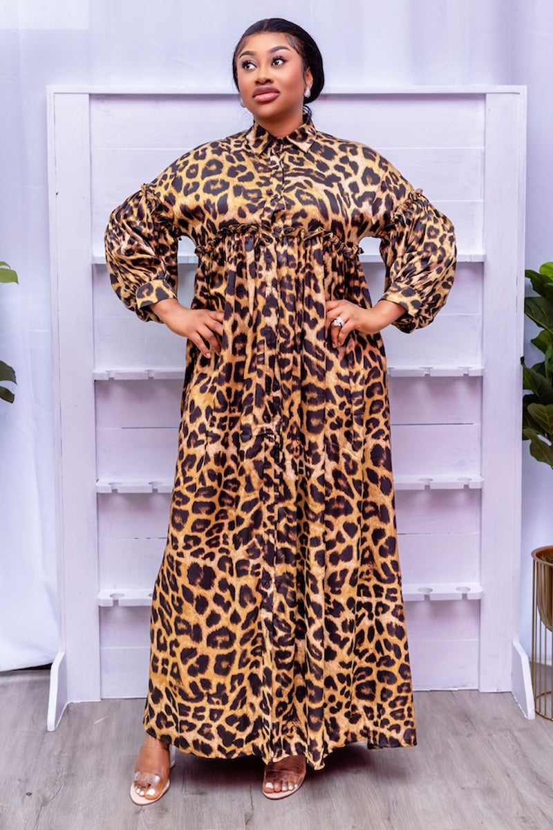 Jenny Leopard Print Maxi Dress – Fierce & amp; Fabulous