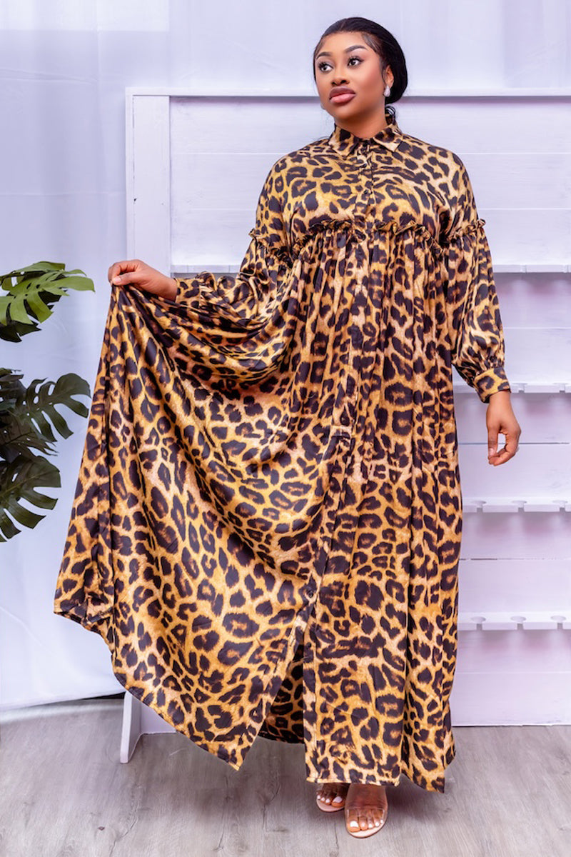 Jenny Leopard Print Maxi Dress – Fierce & amp; Fabulous
