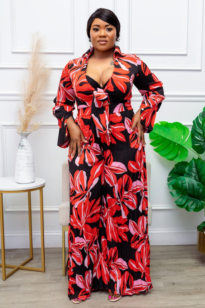 Tiffany Bold Elegance Wide-Leg Jumpsuit