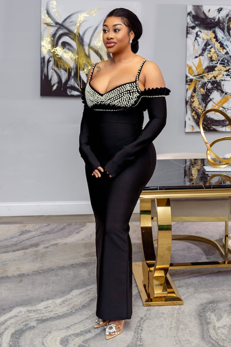 KIM SPANDEX ELEGANT BANDAGE DRESS