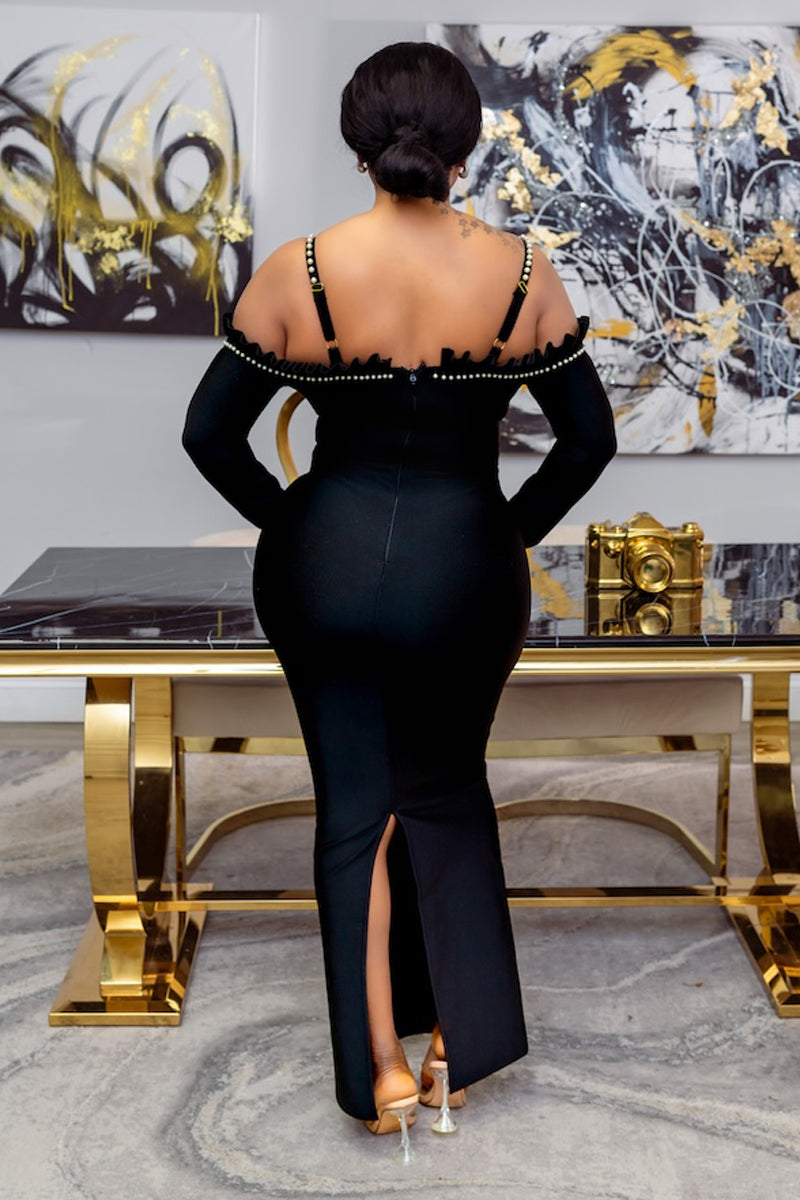 KIM SPANDEX ELEGANT BANDAGE DRESS