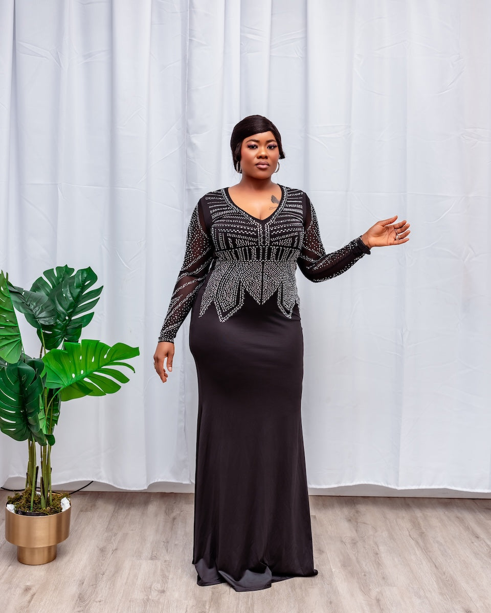 Crimson Majesty Gown