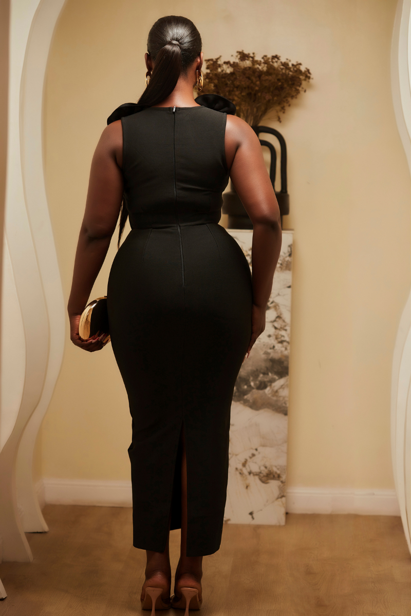 Scarlet Rose Luxe Midi Dress