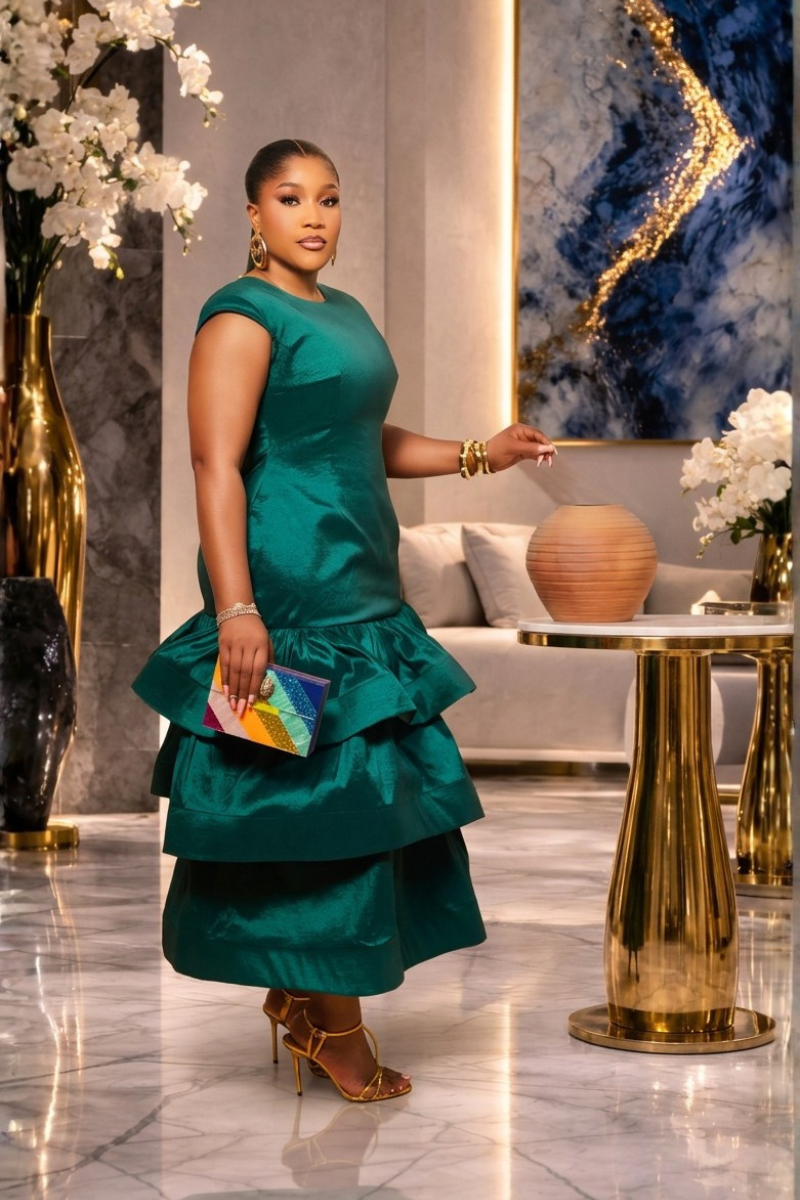Mema Emerald Elegance Dress