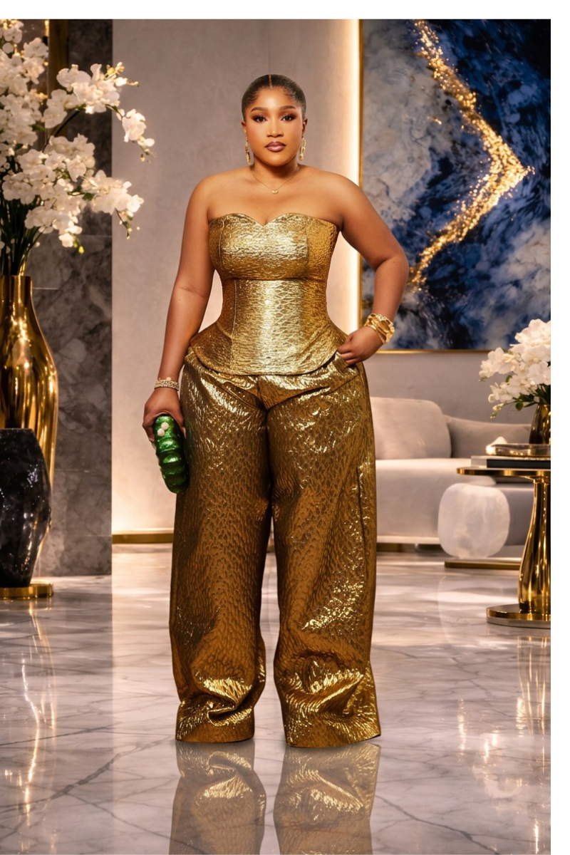 Adanna Luxe Brocade Set with Kimono