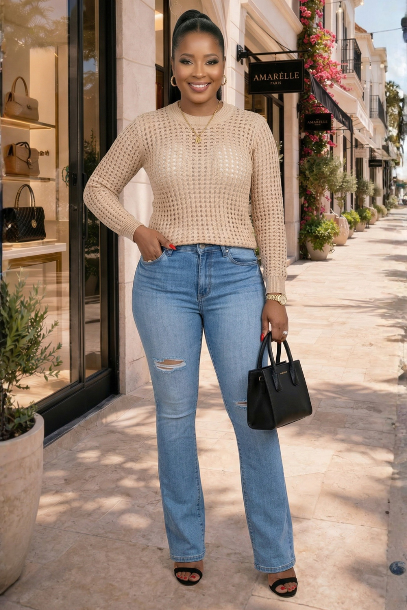 Sunny Knit Sweater Top