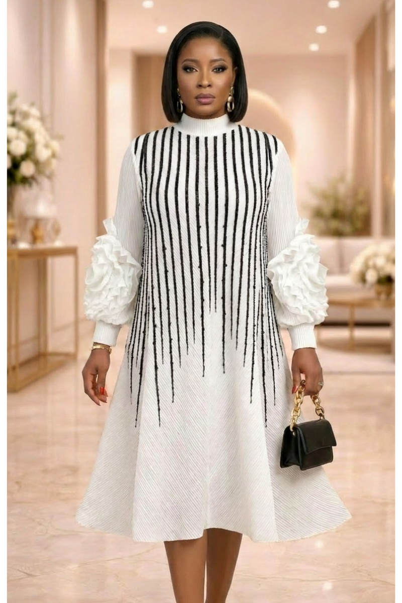 Temi Miyake Pleated Midi Dress