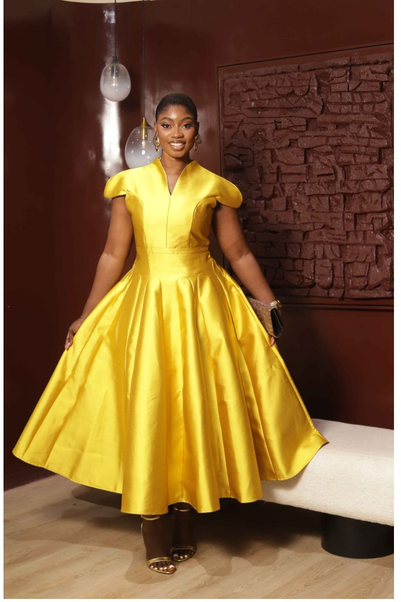 Michelle Gold Ball Gown