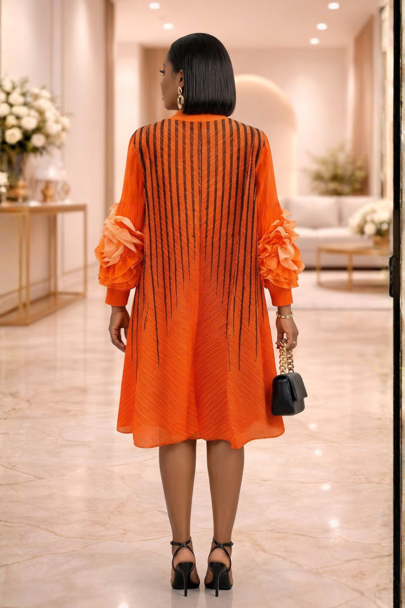 Temi Miyake Pleated Midi Dress