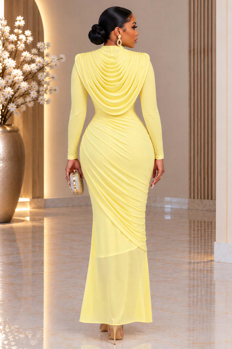 Amira Draped Maxi Dress