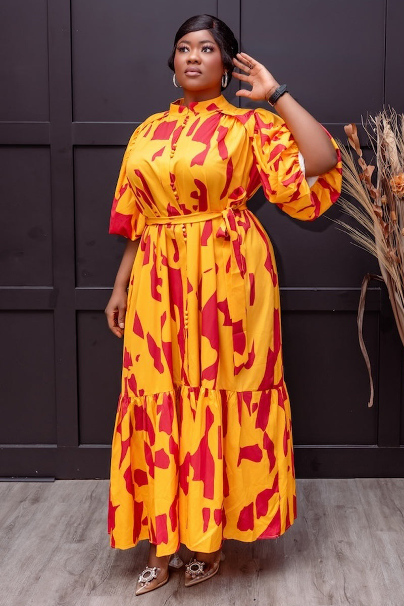 Sunset Ember Maxi Dress