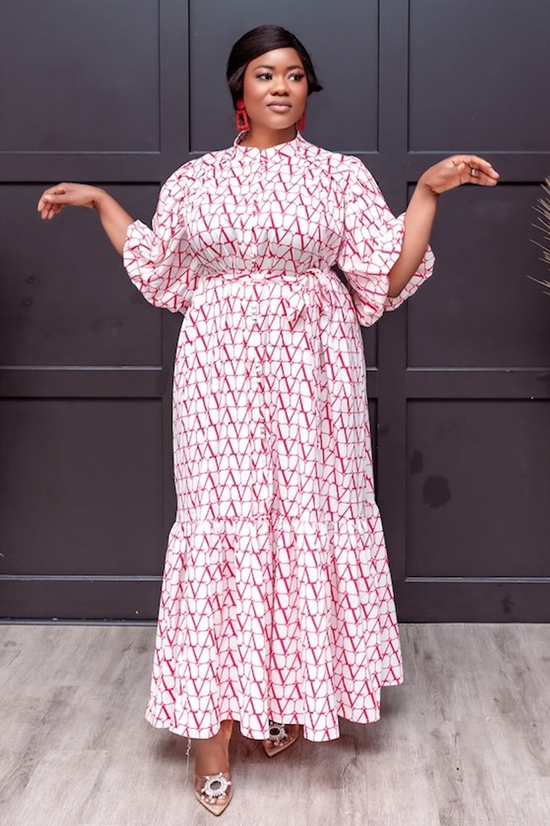 Serenity Geo Maxi Dress