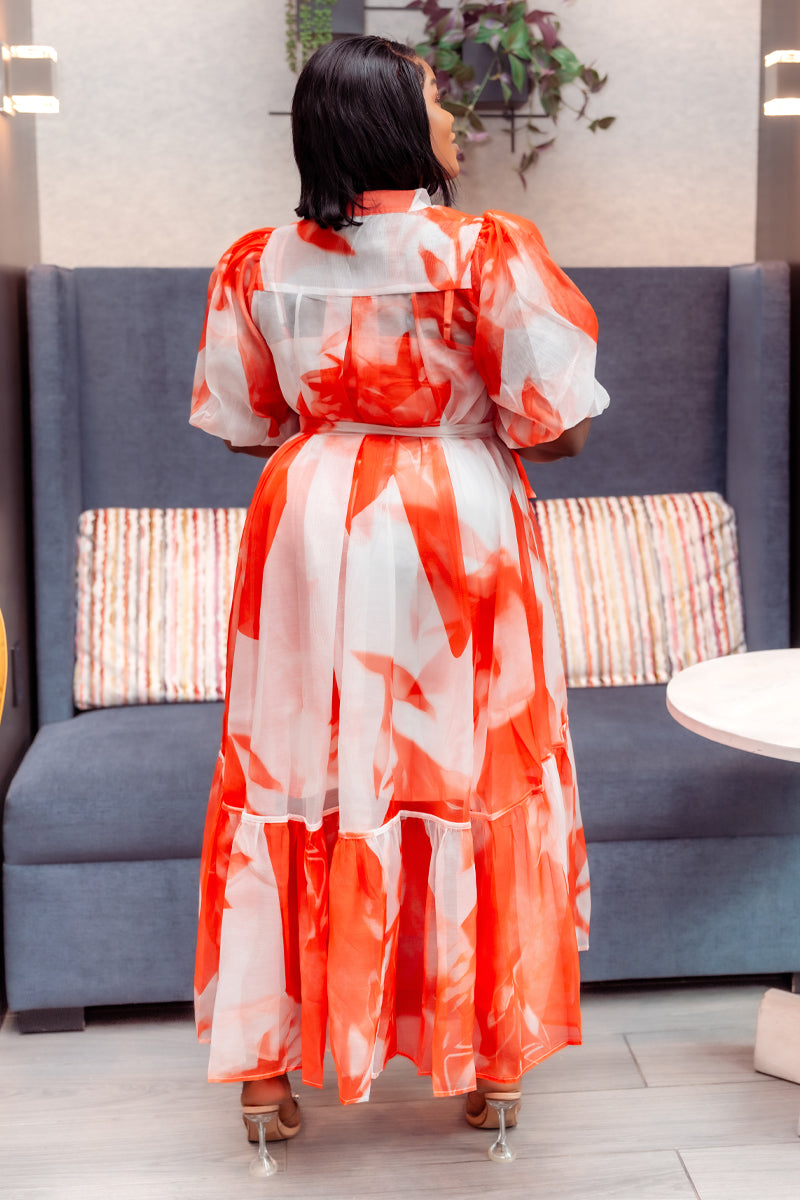 Radiance Flow Midi Dress
