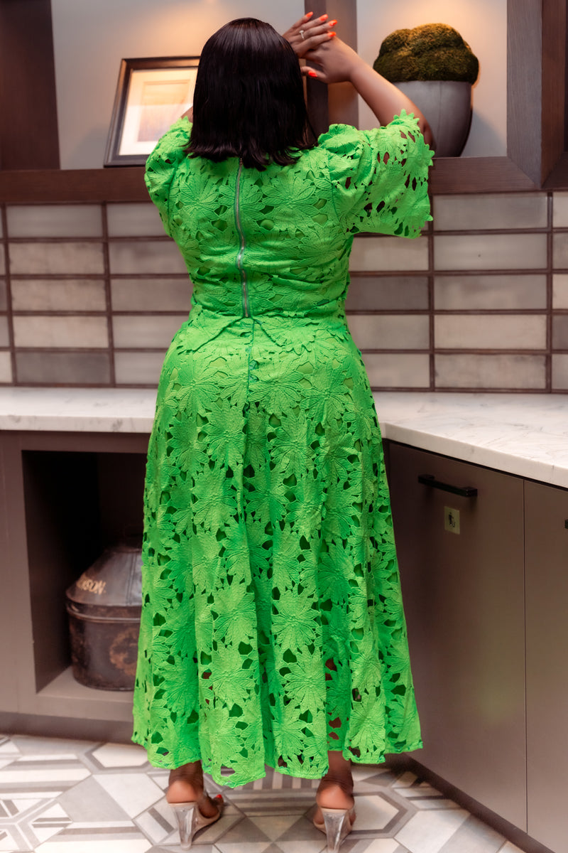 Maria Blossom Lace Set – Green