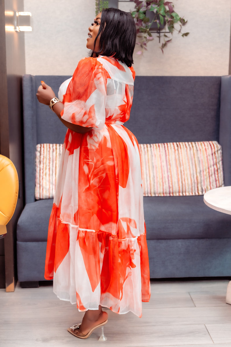 Radiance Flow Midi Dress