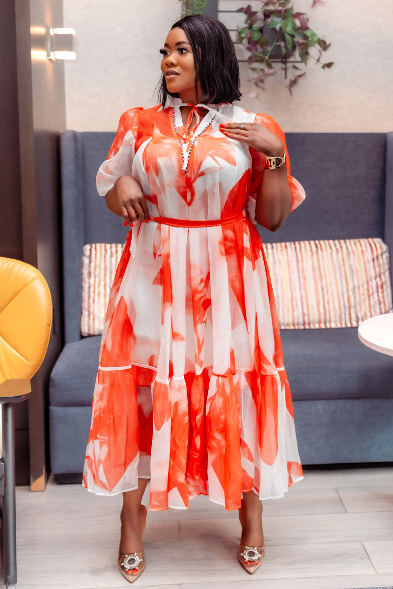 Radiance Flow Midi Dress