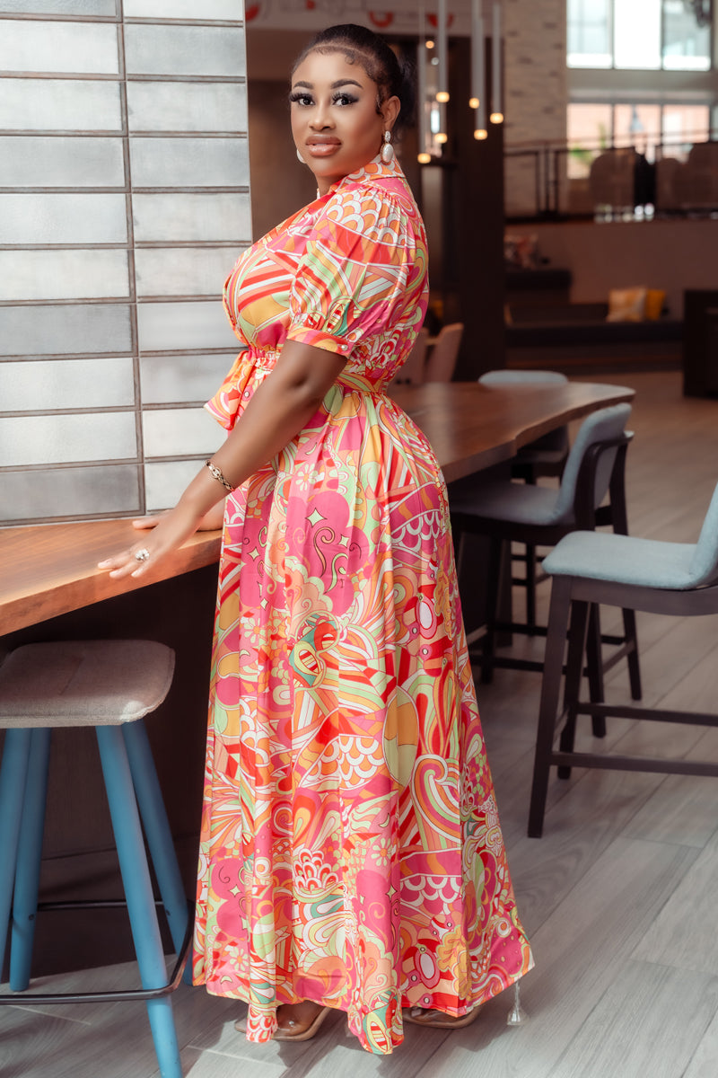 Tropical Bloom Maxi Dress