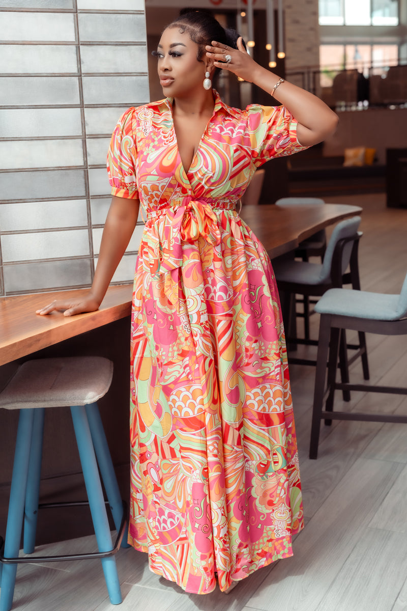 Tropical Bloom Maxi Dress