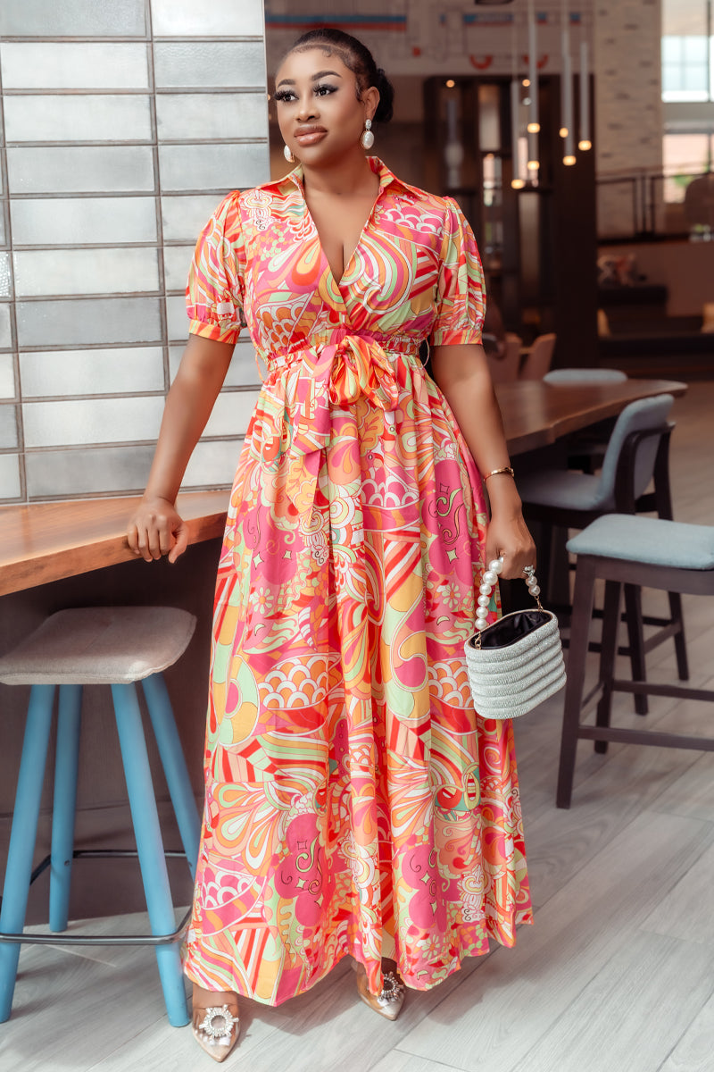 Tropical Bloom Maxi Dress