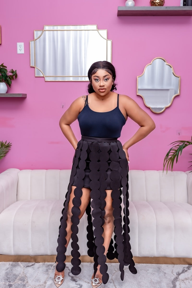 Luna Cascade Sheer Skirt