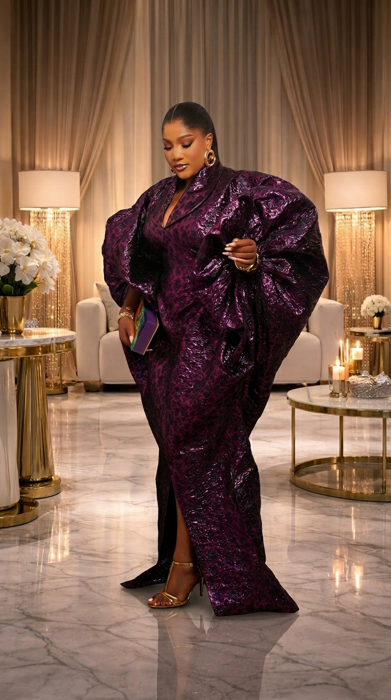 Kamilah Luxe Brocade Kaftan