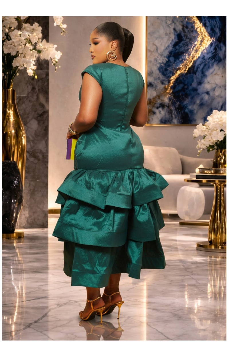 Mema Emerald Elegance Dress