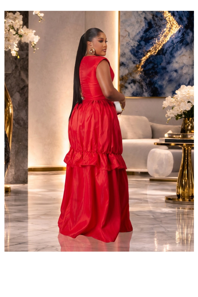 Nala Red Maxi Dress