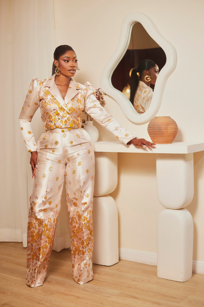 Morenike Luxe Brocade Pant Set