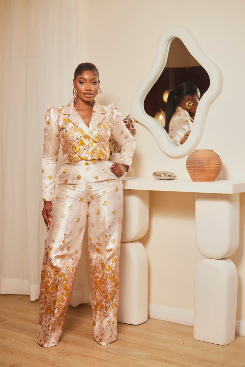 Morenike Luxe Brocade Pant Set