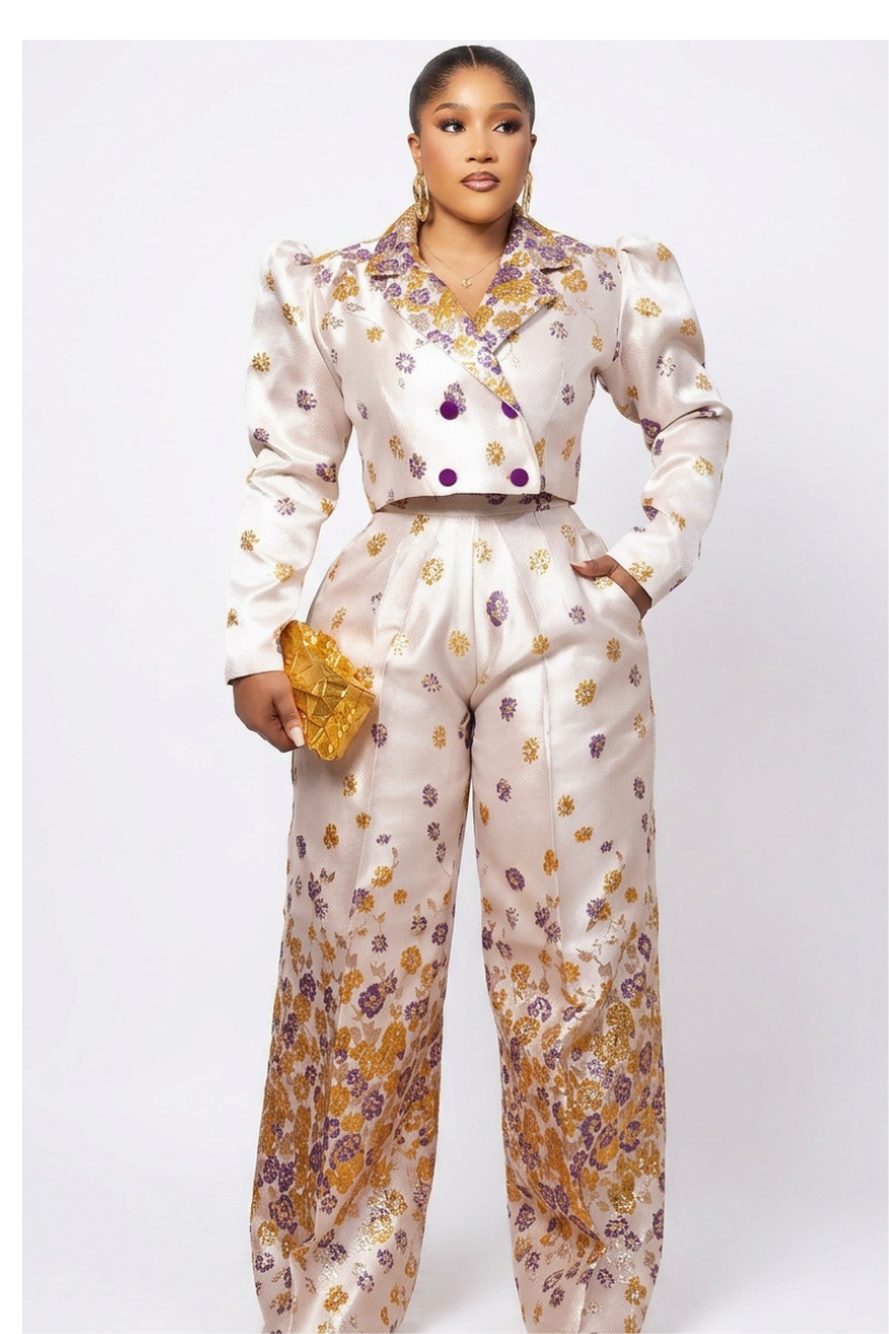 Morenike Luxe Brocade Pant Set