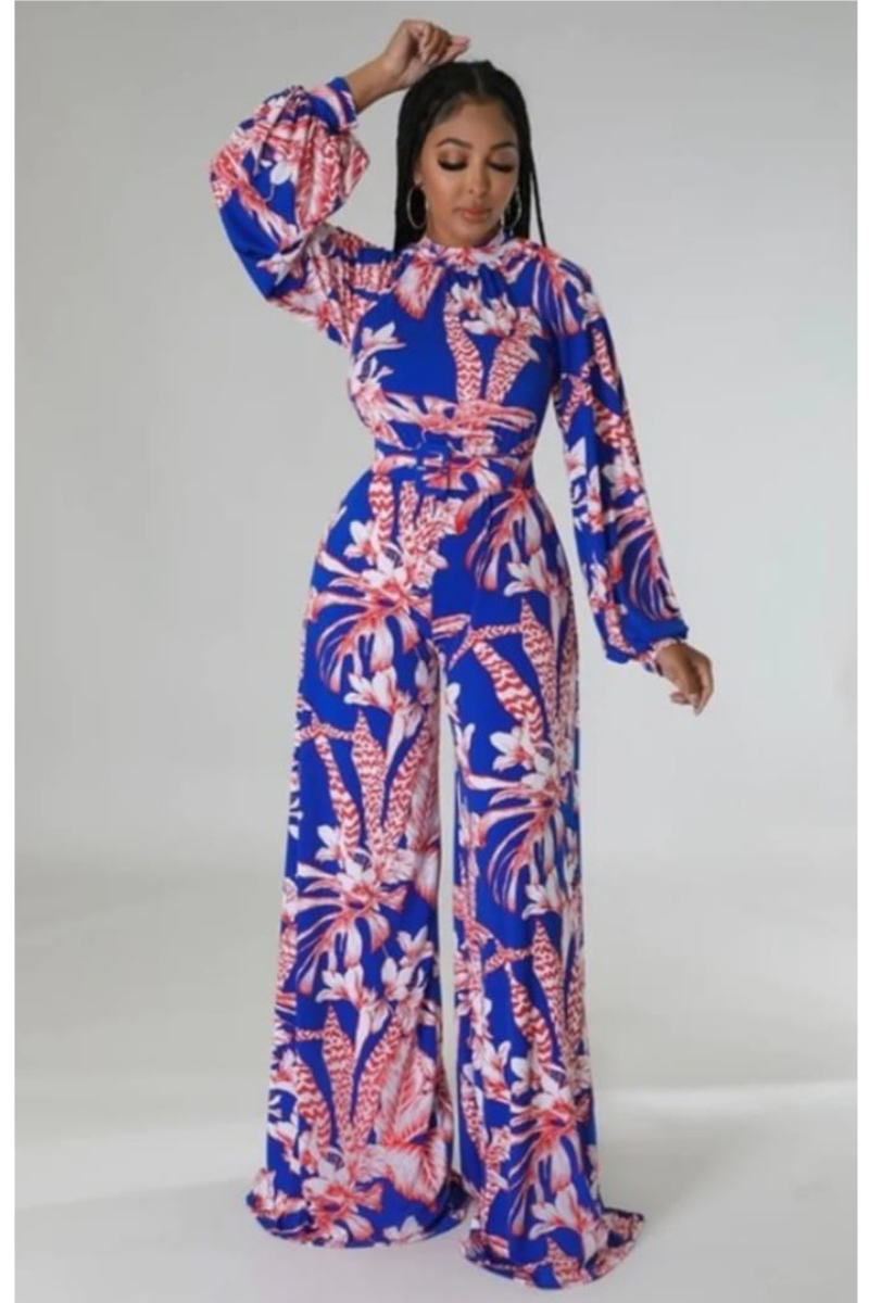 Tropical Breeze Wide-Leg Jumpsuit