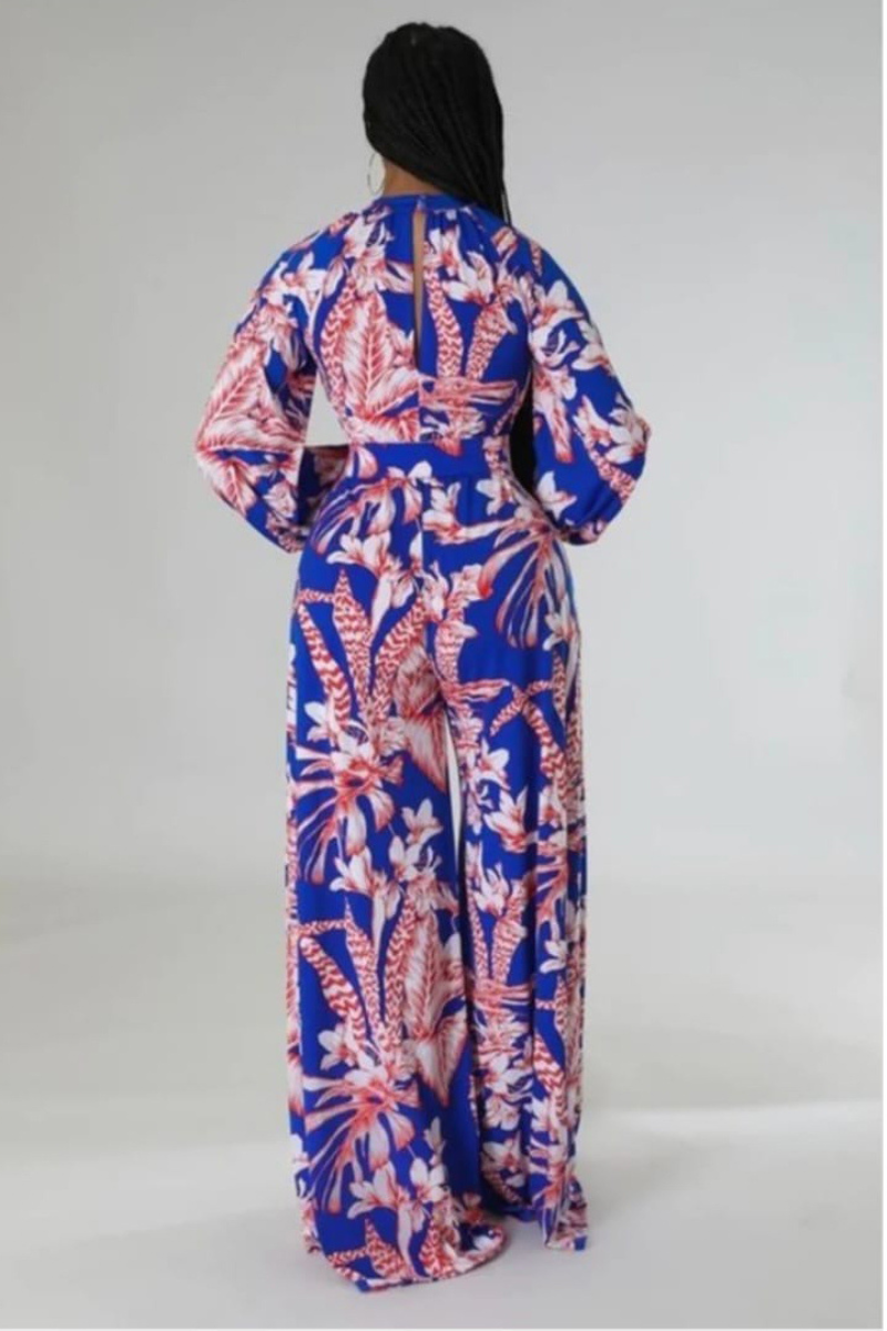 Tropical Breeze Wide-Leg Jumpsuit
