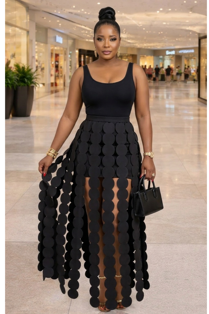 Noir Eclipse Statement Skirt