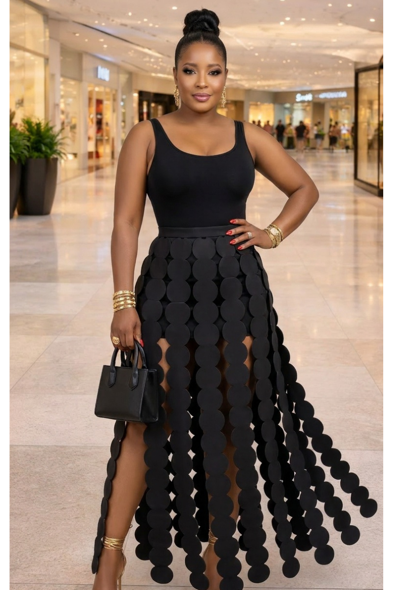 Noir Eclipse Statement Skirt