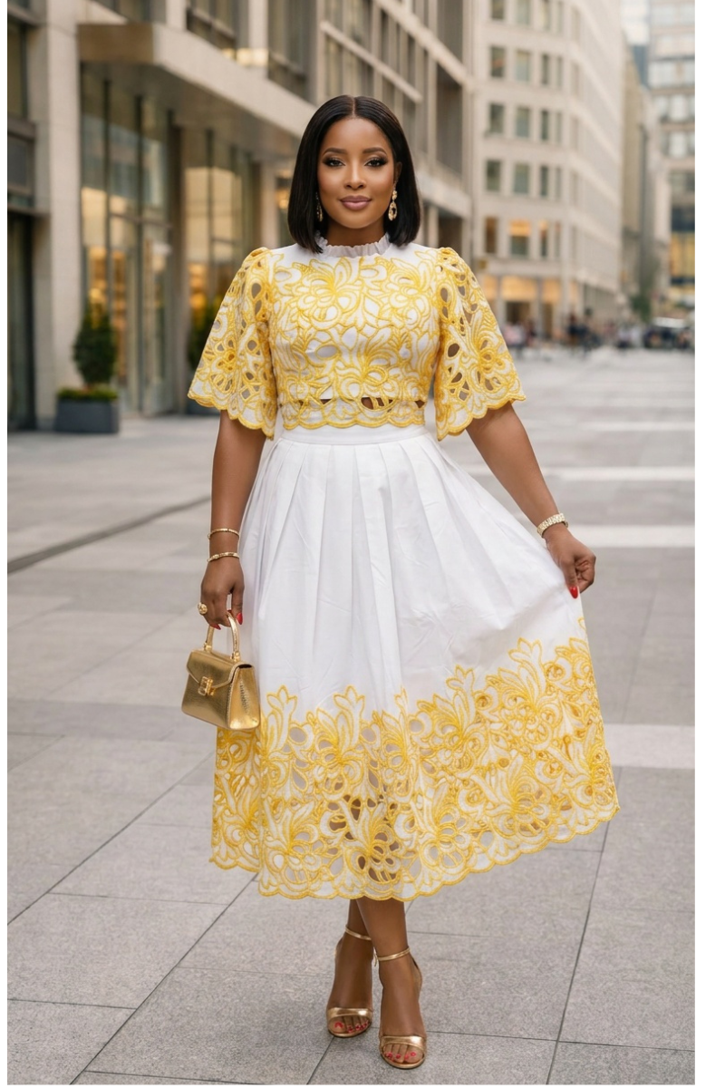 Serena Lace Elegance Midi Dress