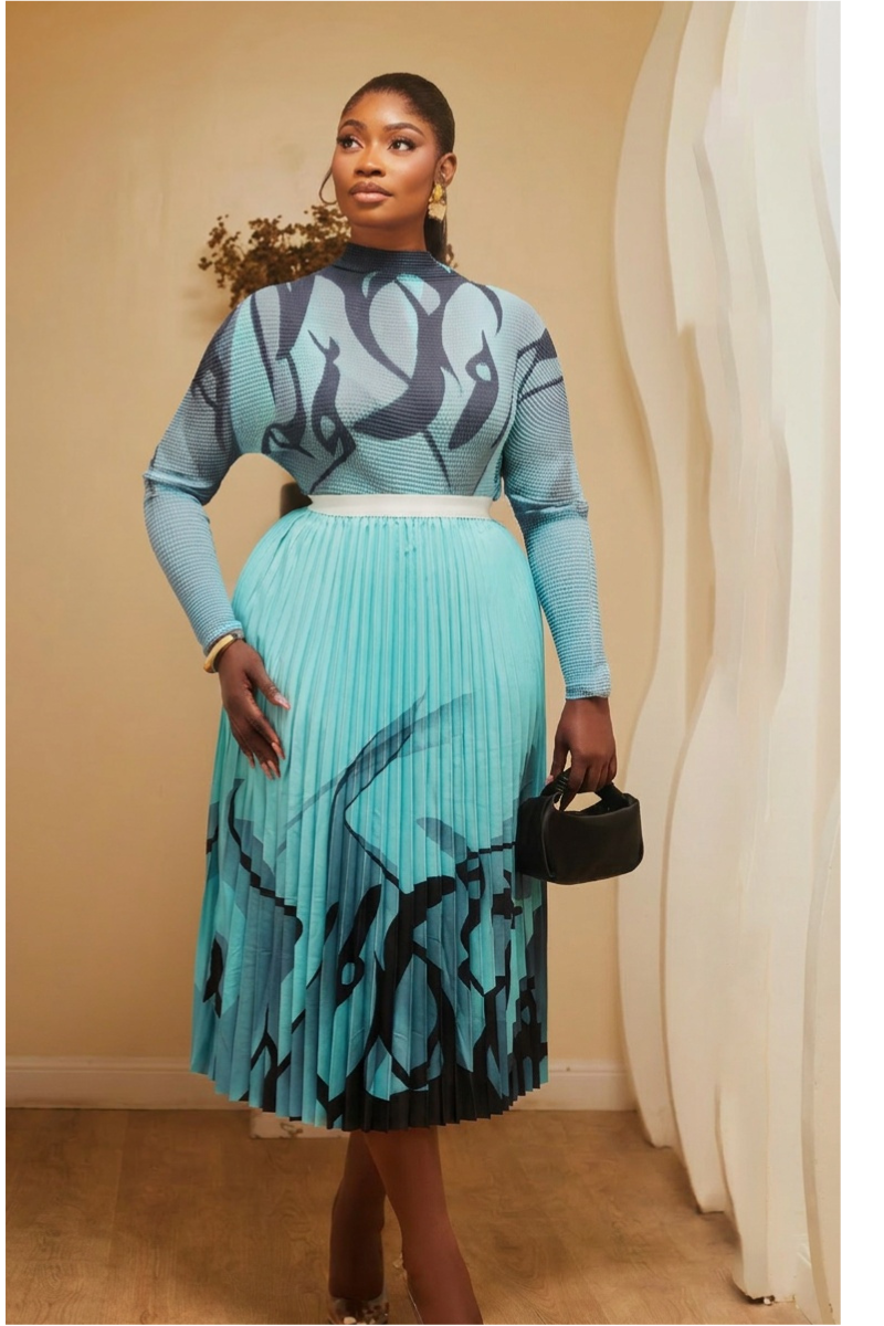 Naomi Pleated Skirt Set