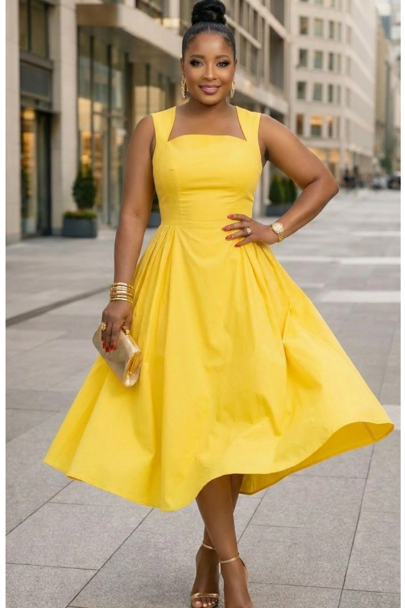 Soleil Sunshine Midi Dress