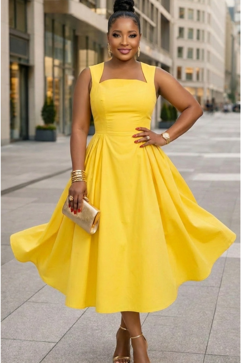 Soleil Sunshine Midi Dress